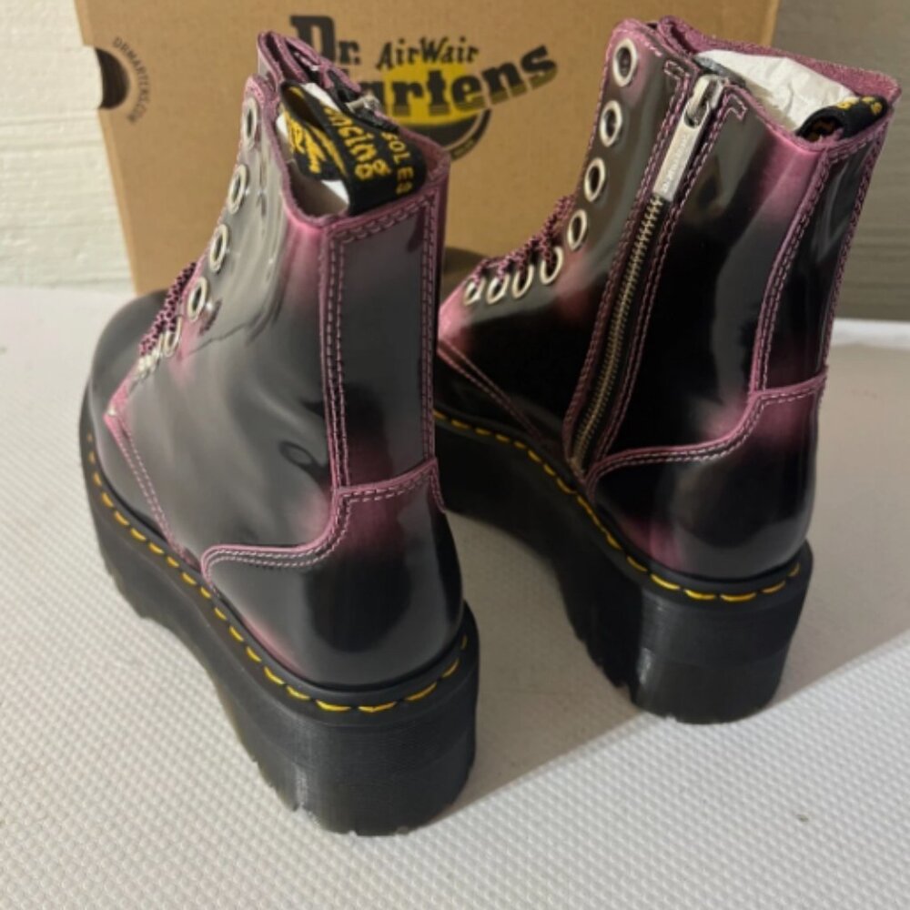 JADON MAX DISTRESSED LEATHER PLATFORMS IN FONDANT PINK MSRP$300 Vibrant& Unique - Picture 13 of 16